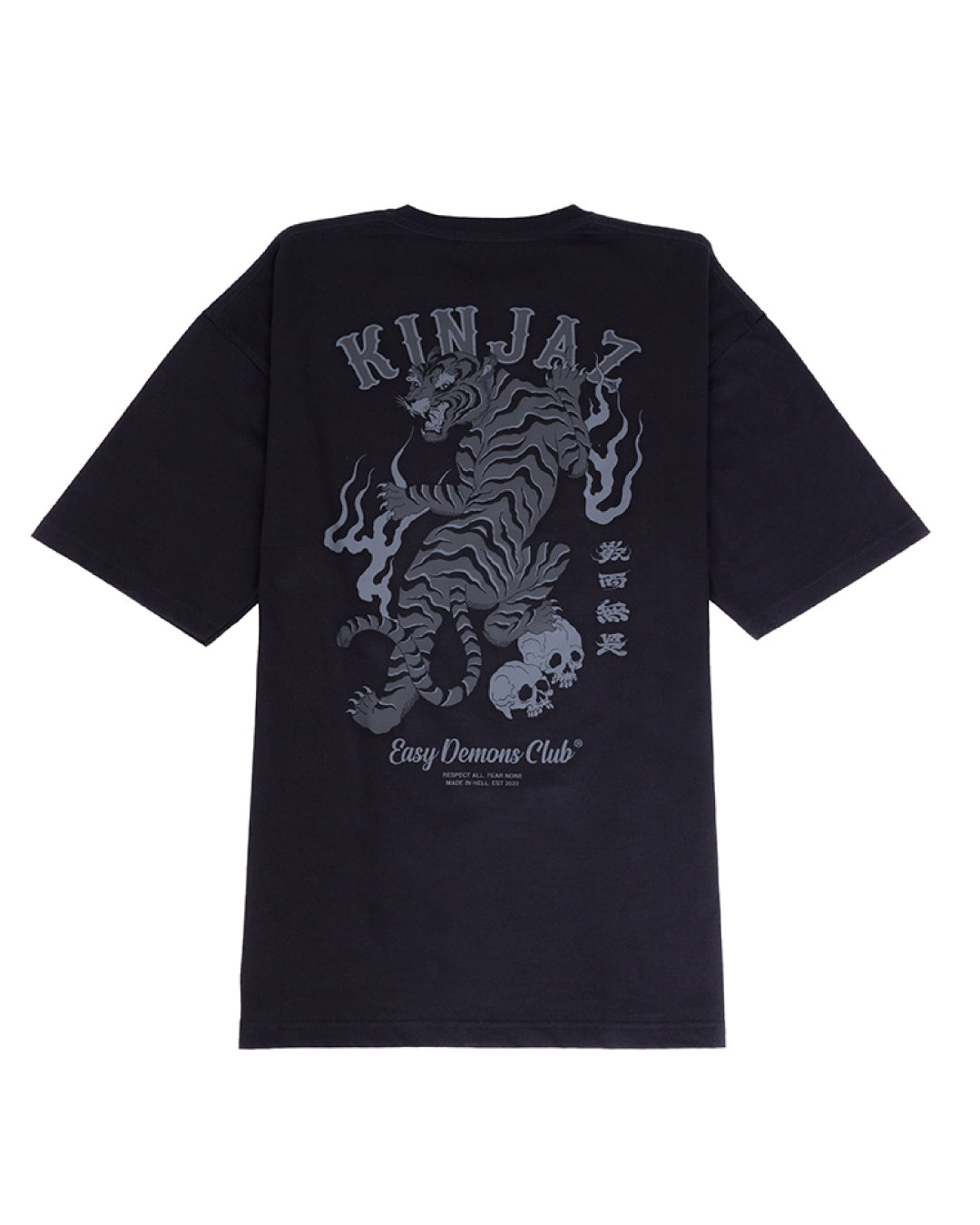 Kinjaz Tiger Black Tee