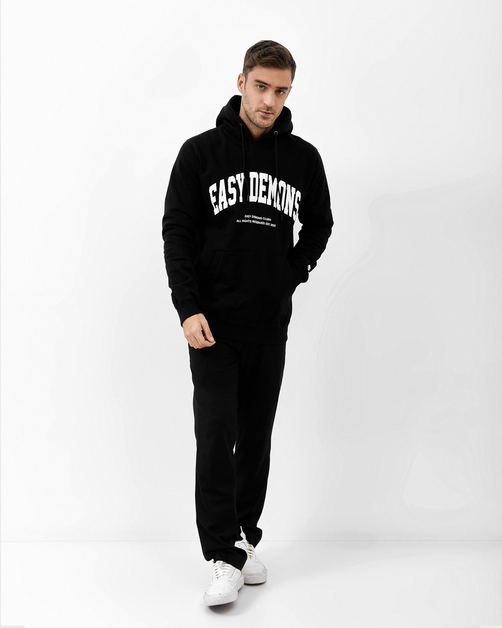 EASY DEMONS HOOD BLACK