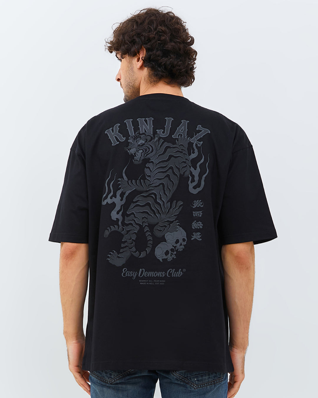 Kinjaz Tiger Black Tee